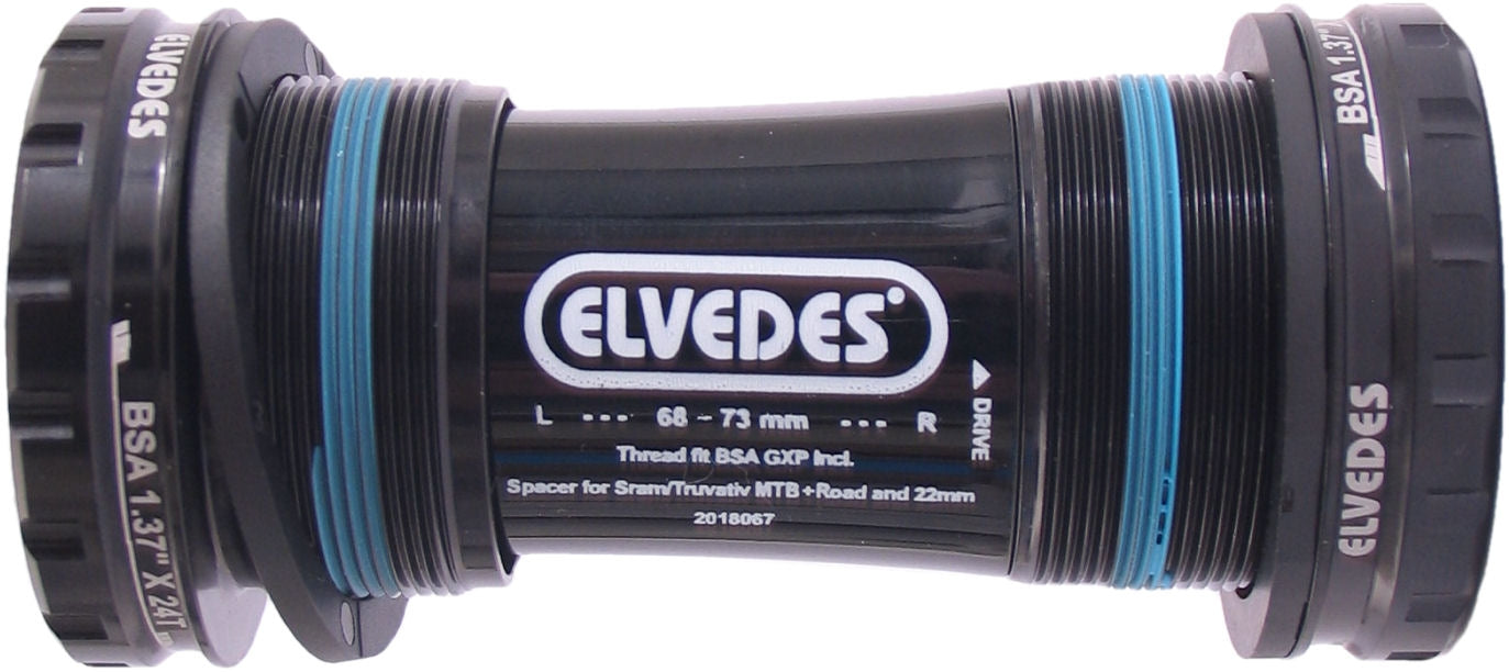 Trapas Elvedes BSA GXP incl. afstandhouders voor SRAM / Truvativ MTB + Race