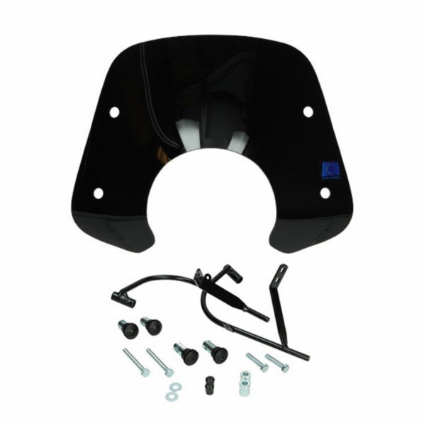 windscherm Regia met bevestigingsset laag (made in EU) zwart glans fiddle 2