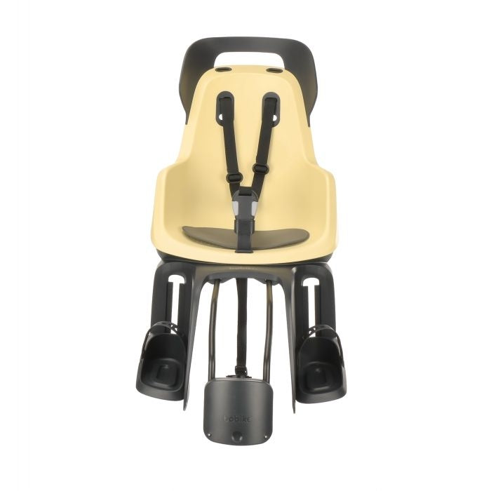 Kinderzitje achter Bobike Maxi Go - lemon sorbet - framebevestiging (FF)