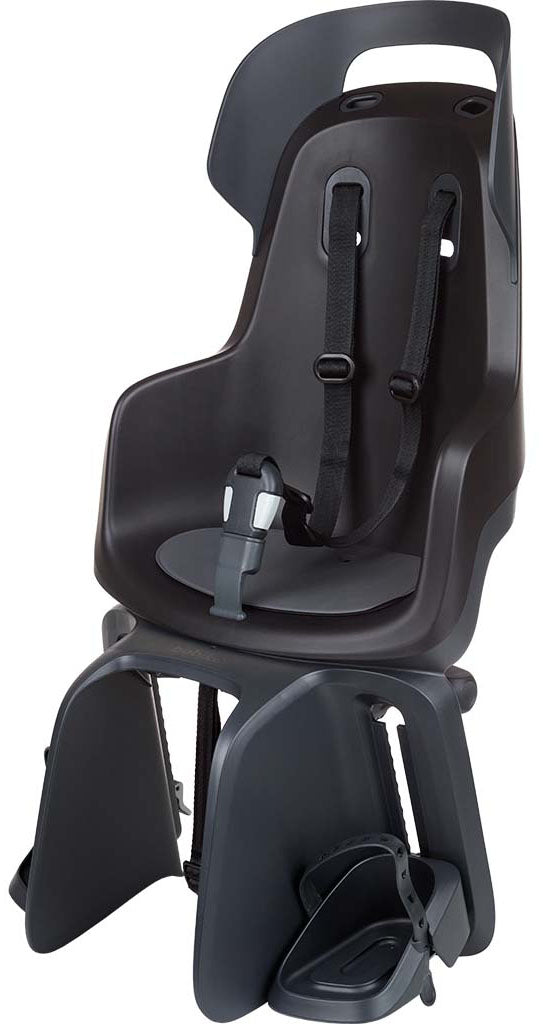 Kinderzitje achter Bobike Go Maxi met dragerbevestiging - urban black