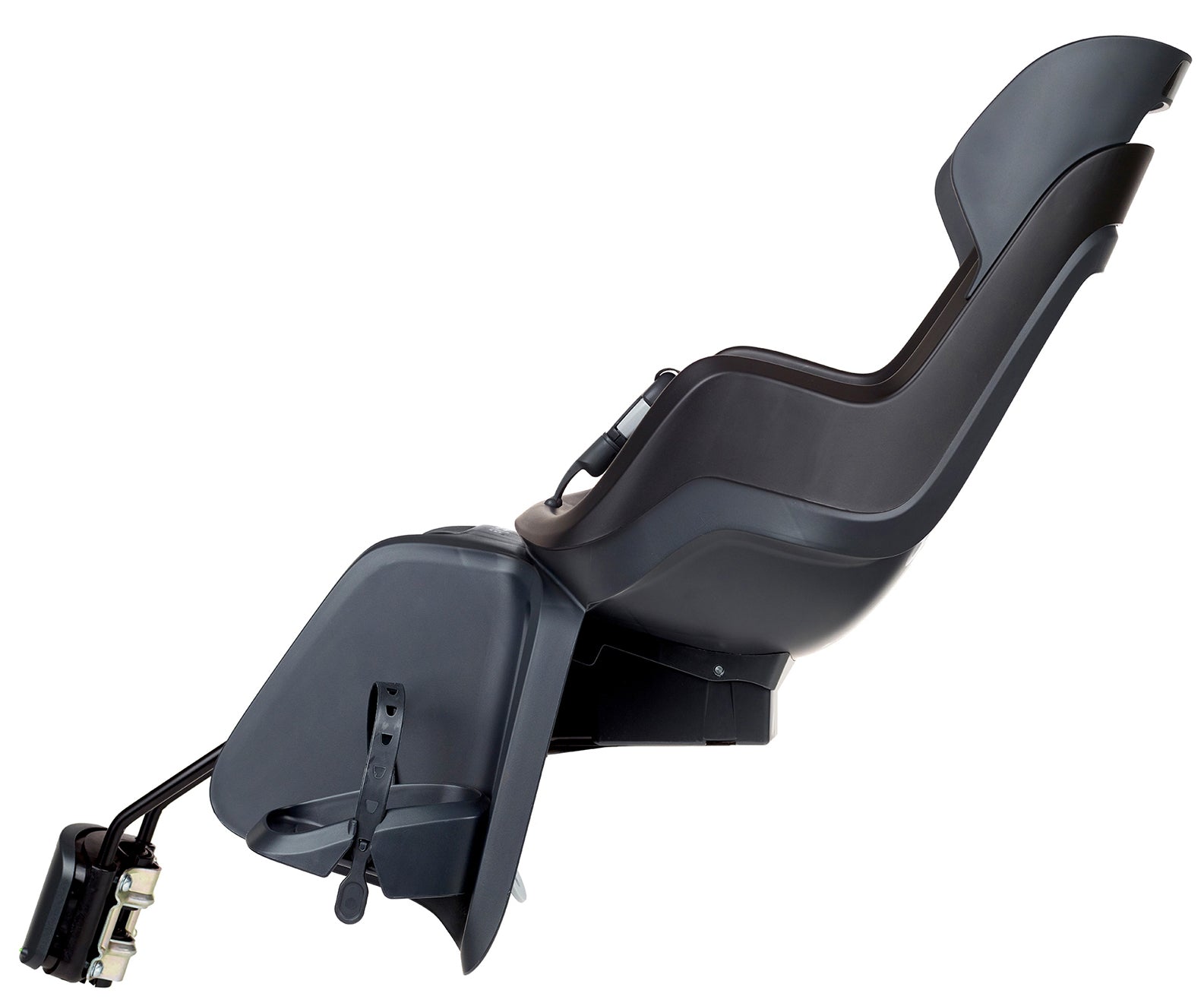 Kinderzitje achter Bobike Go Maxi RS met framebevestiging (FF) en slaapstand - urban black