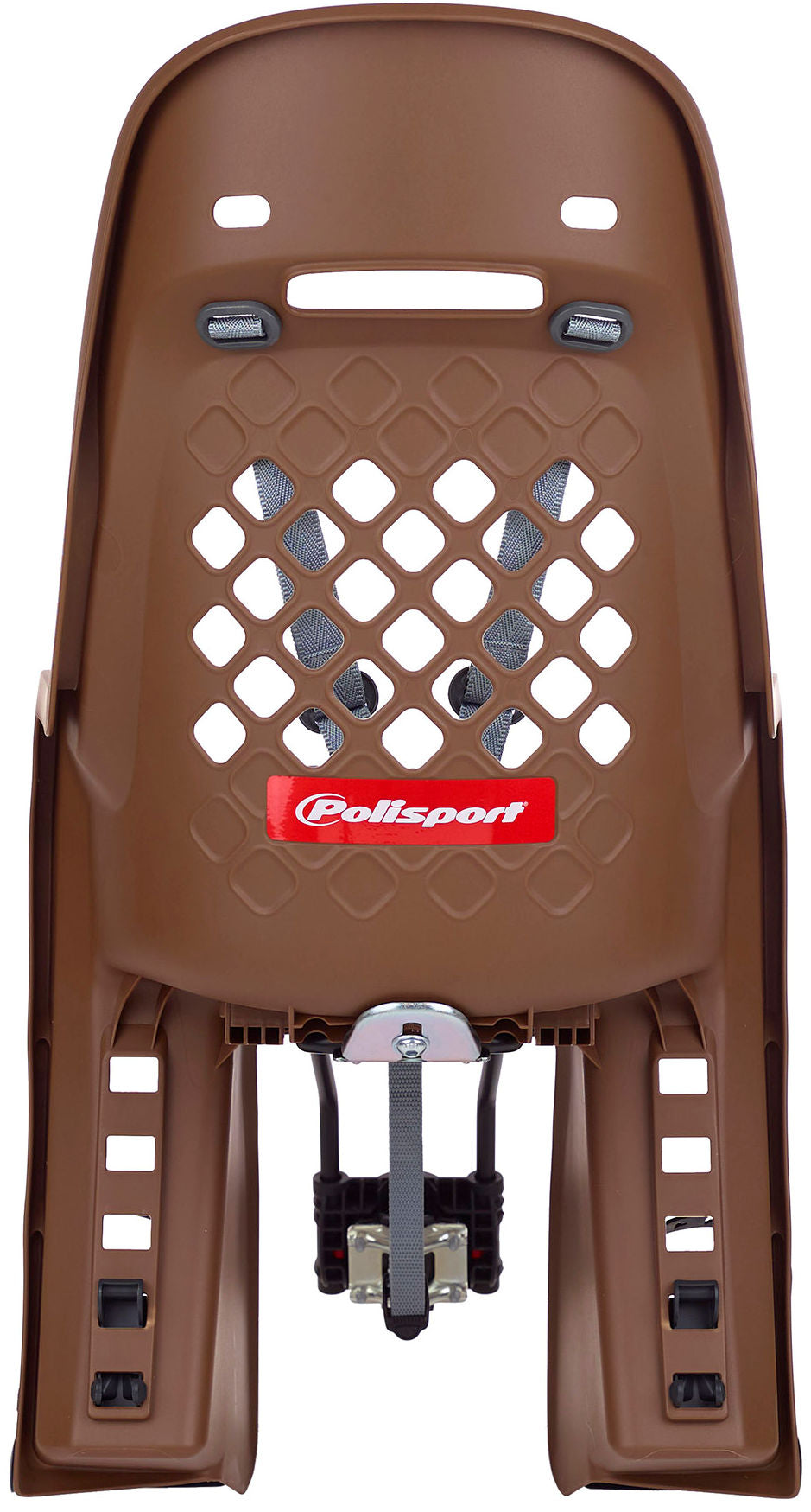Kinderzitje achter Polisport Joy - donkerbruin - framebevestiging (FF)
