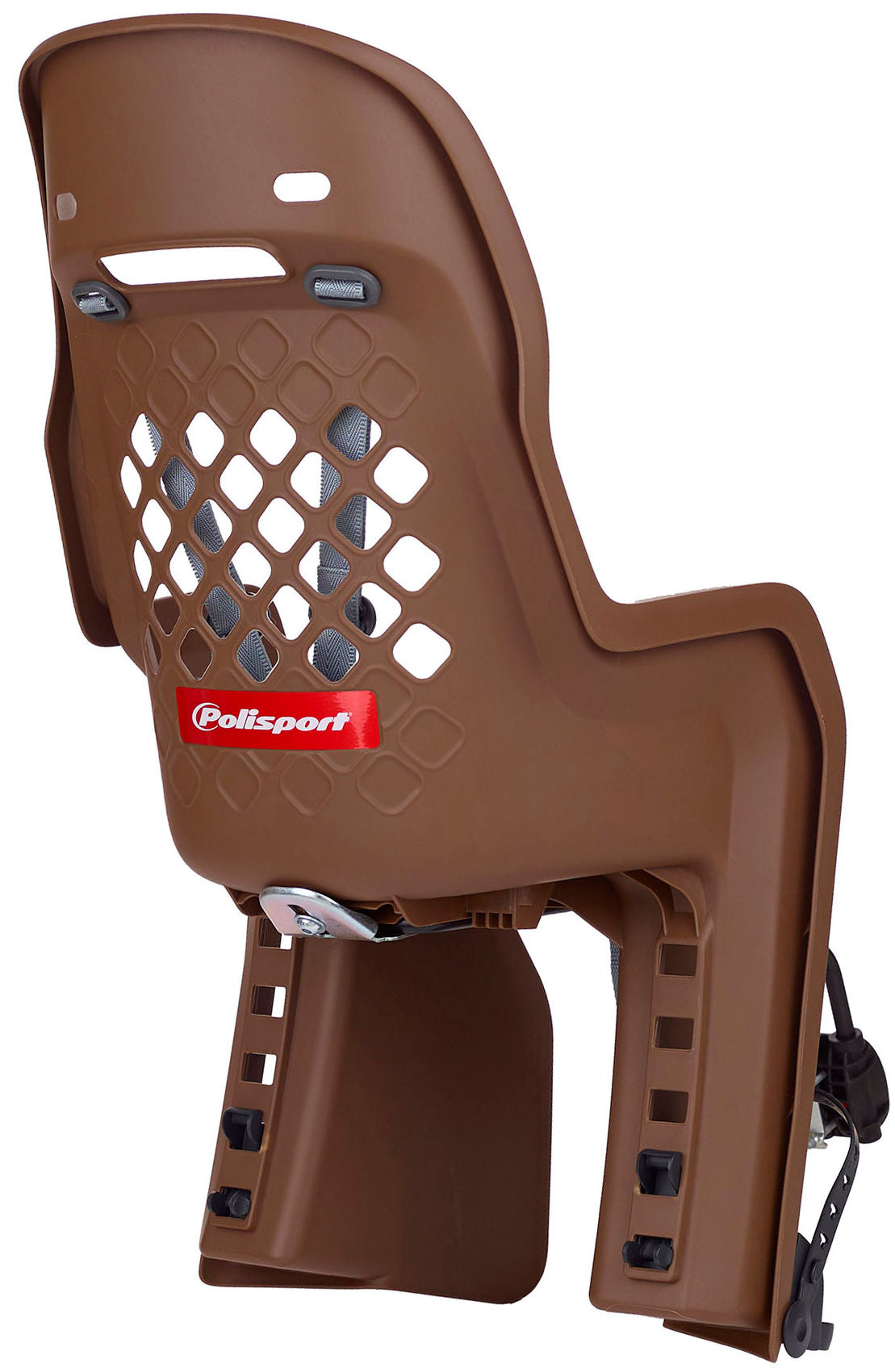 Kinderzitje achter Polisport Joy - donkerbruin - framebevestiging (FF)