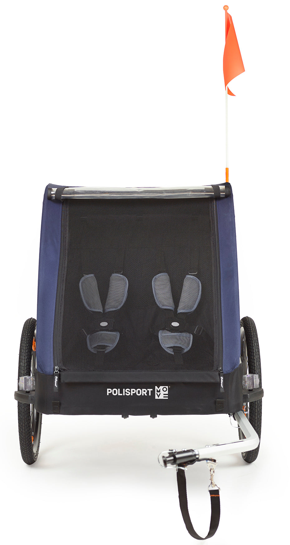 Kindertrailer zonder wandelkit Polisport - grijs/blauw