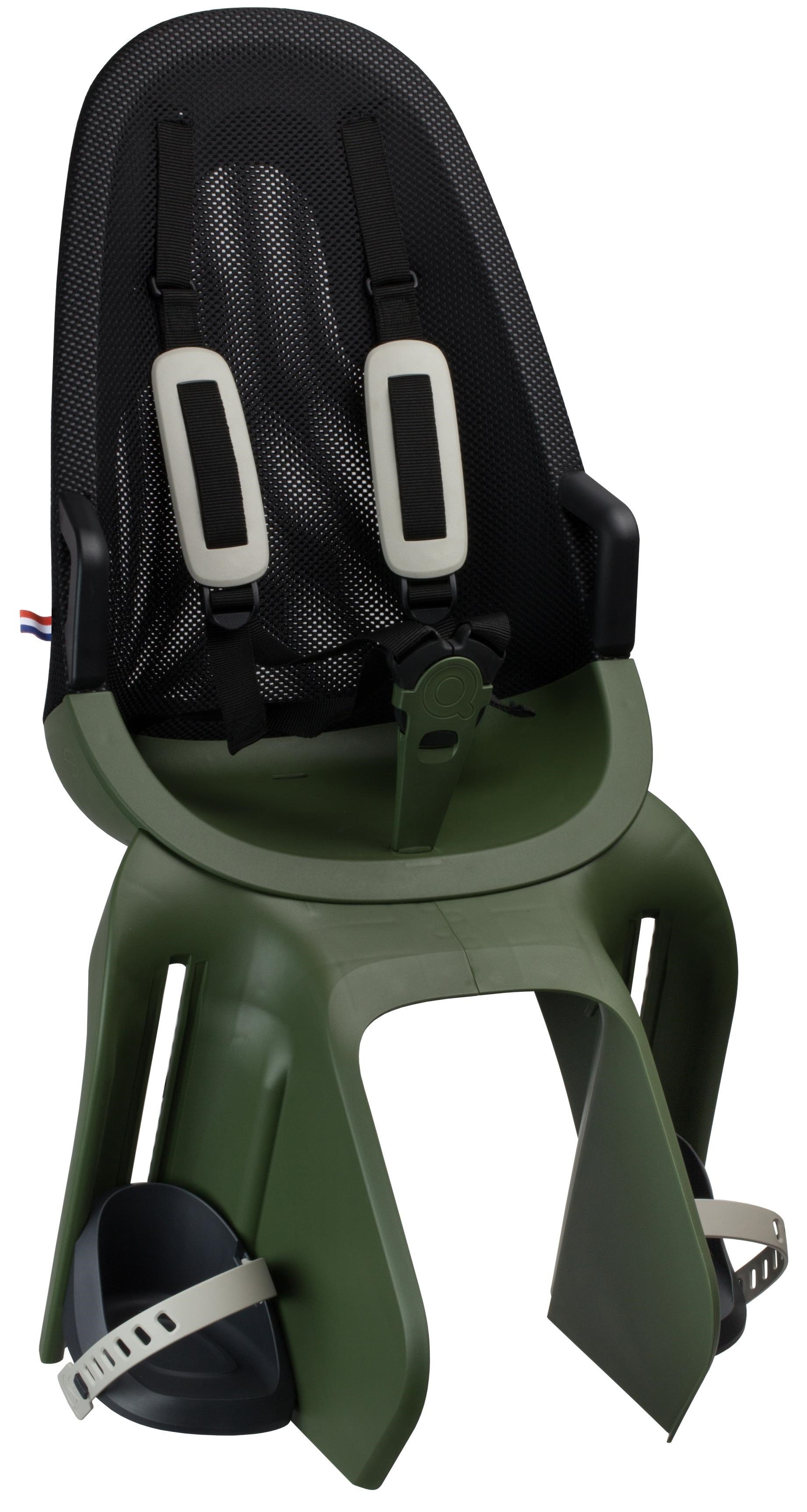 Kinderzitje achter Qibbel Air met dragerbevestiging (CFS) - magic green