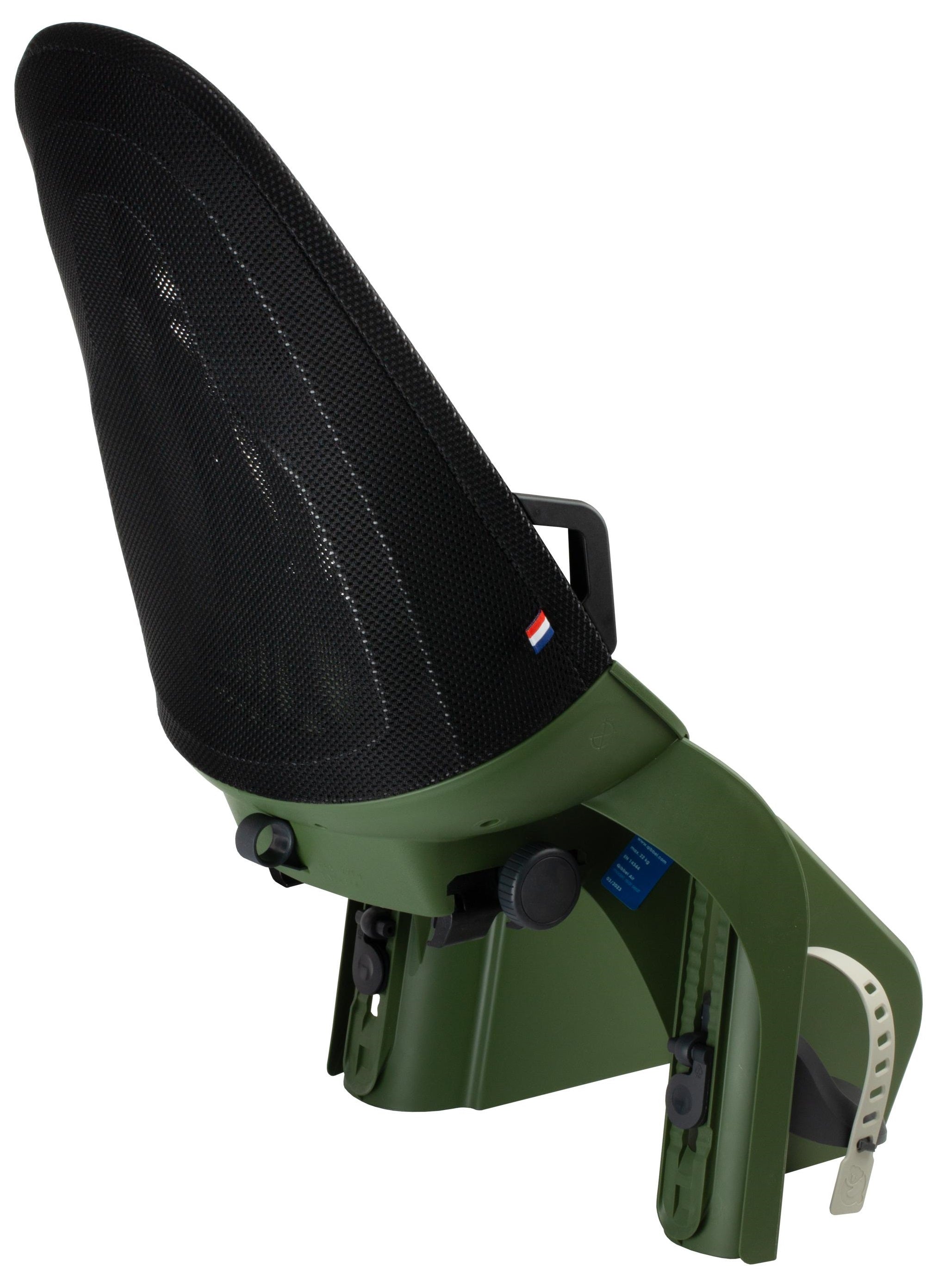 Kinderzitje achter Qibbel Air met dragerbevestiging (CFS) - magic green