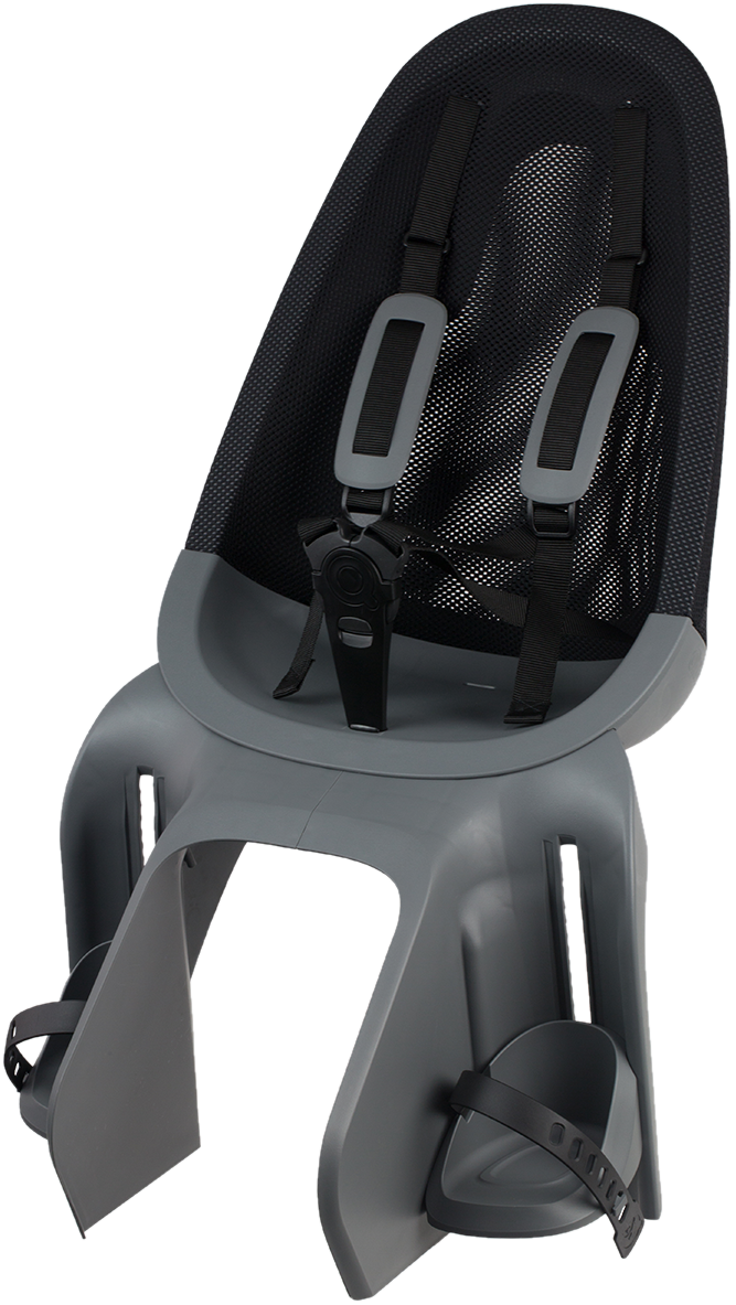 Kinderzitje achter Qibbel Air met dragerbevestiging (CFS) - sparkling silver