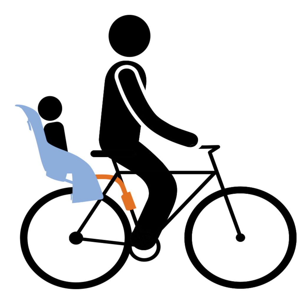 Kinderzitje achter Thule Yepp Nexxt Maxi voor framebevestiging (FM) - aquamarine blue