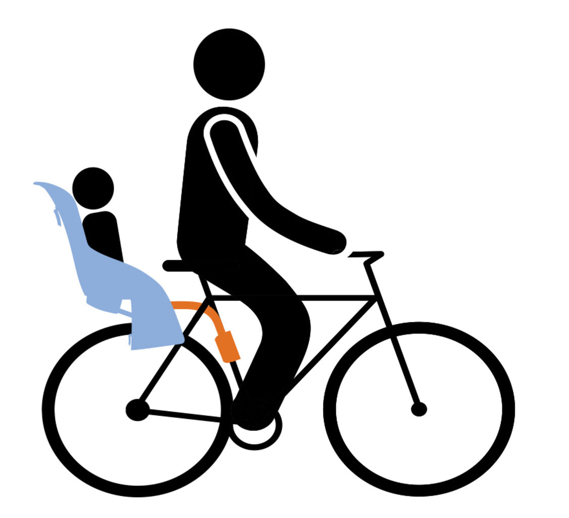 Kinderzitje achter Thule Yepp Nexxt Maxi voor framebevestiging (FM) - aquamarine blue