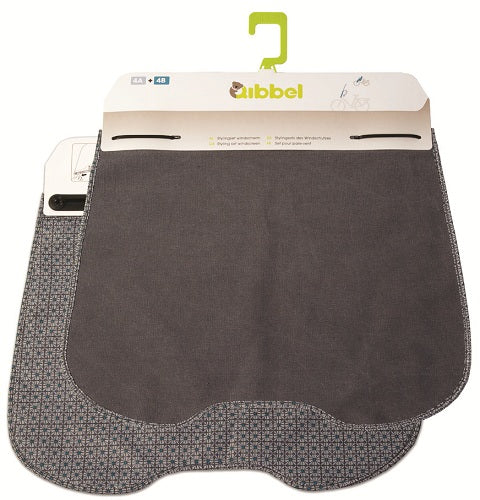 Qibbel Stylingset windscherm Canvas - Elements faded blue
