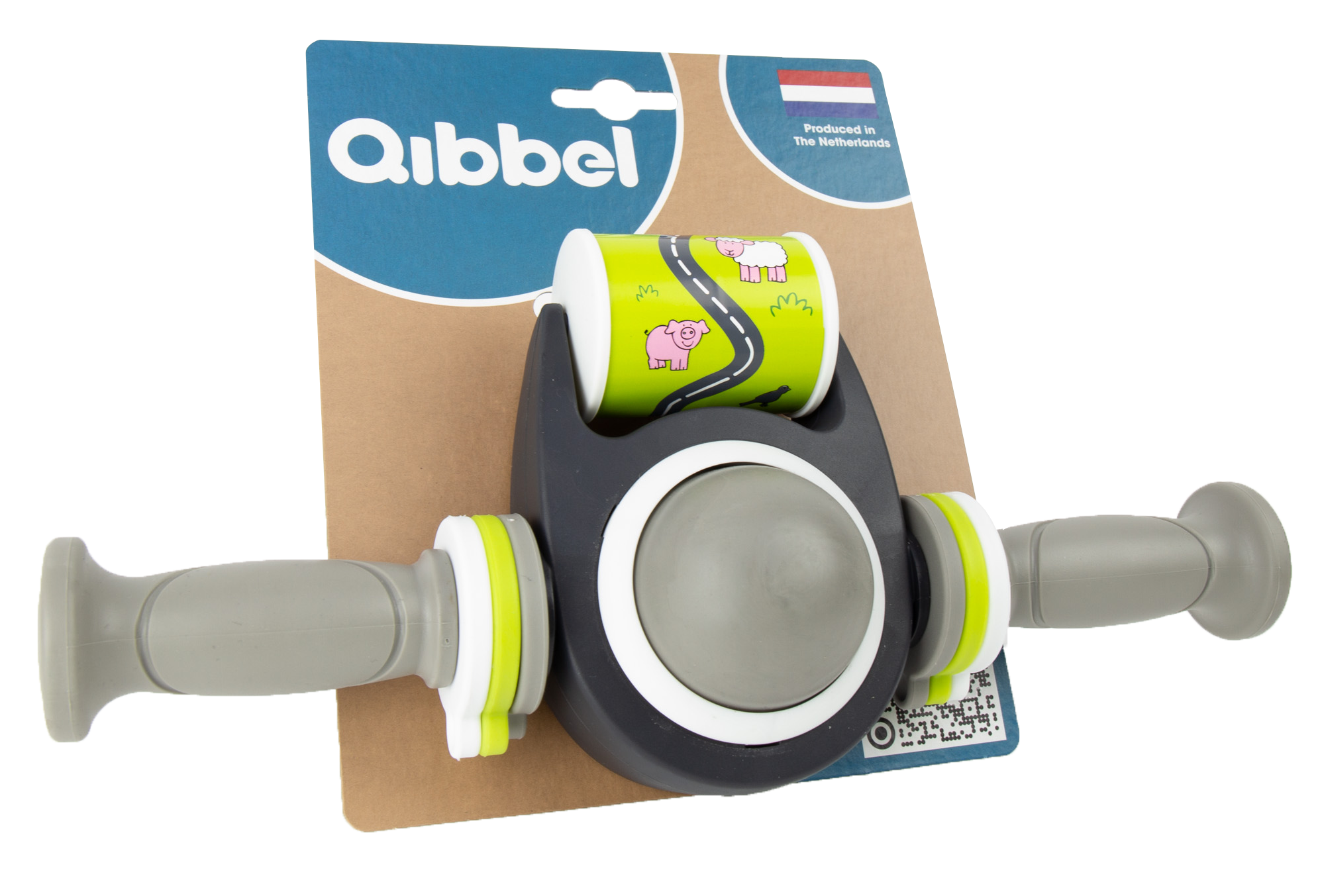 Qibbel Toybar met grijze handvatten