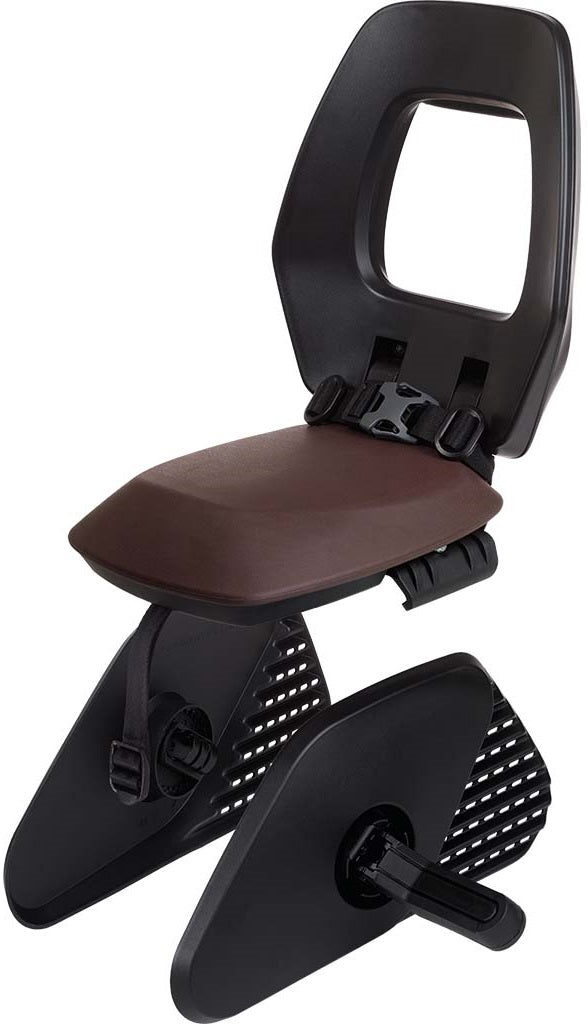 Kinderzitje achter Bobike One Junior - zwart/bruin - dragermontage