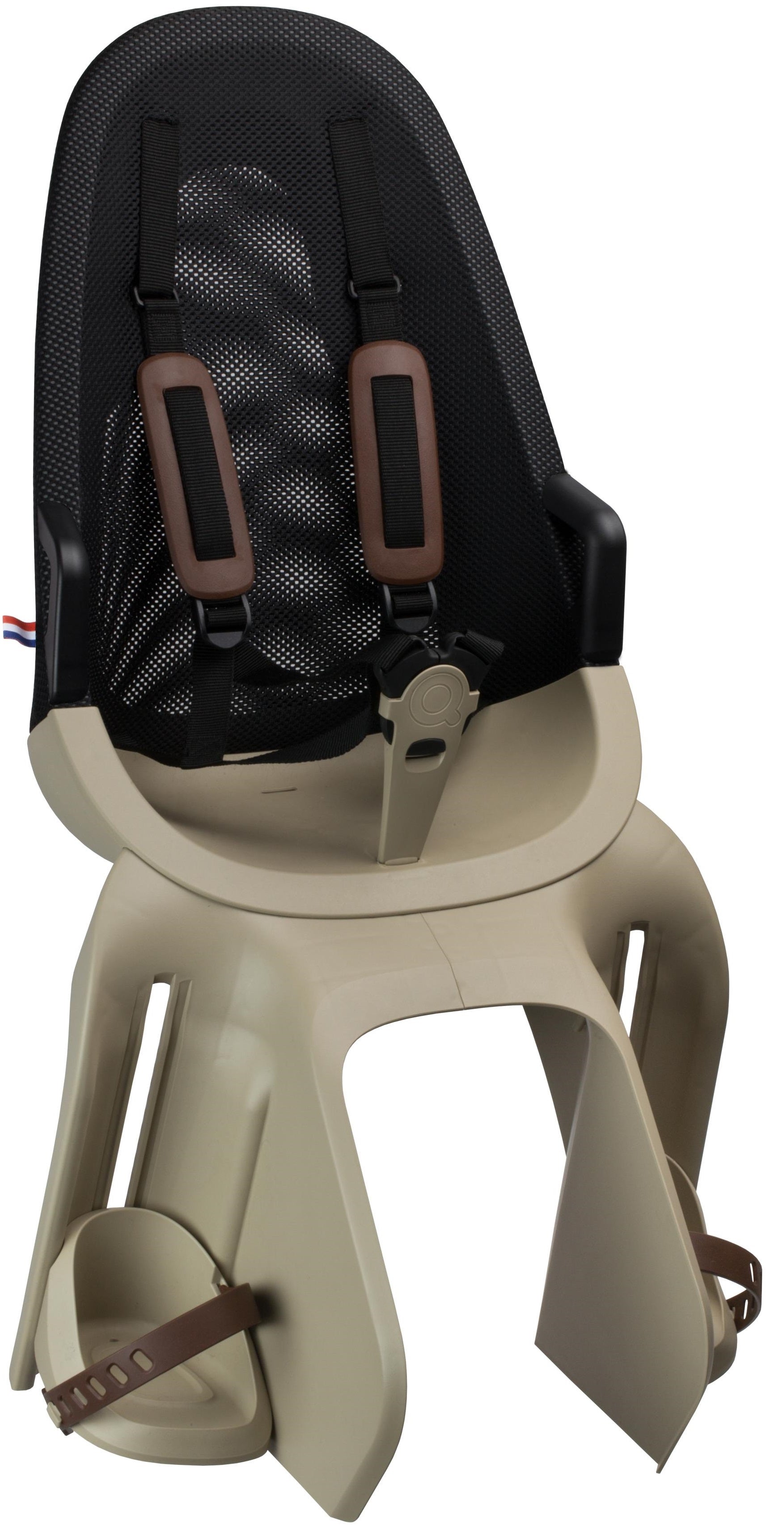 Kinderzitje achter Qibbel Air met dragerbevestiging (CFS) - cappuccino