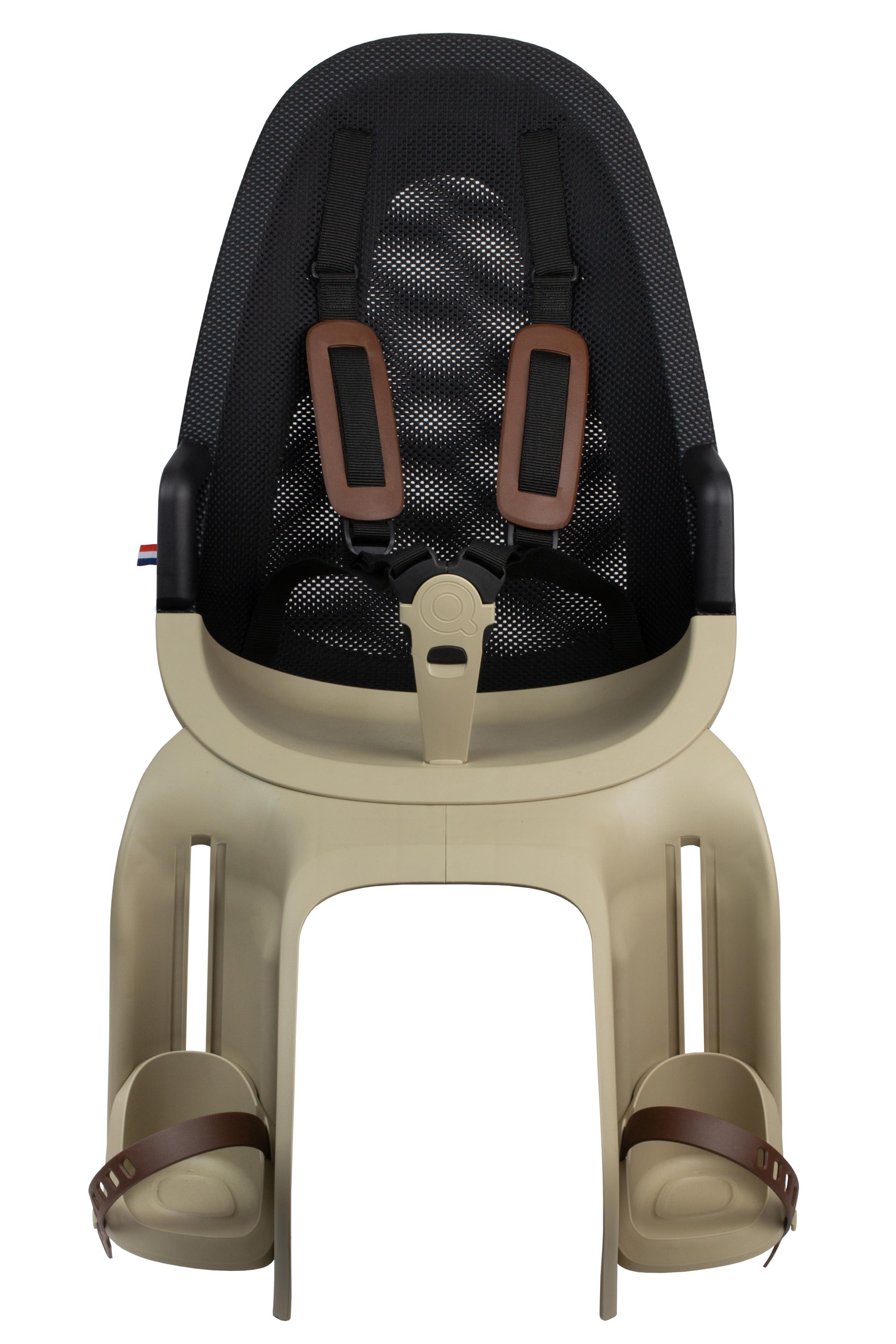 Kinderzitje achter Qibbel Air met dragerbevestiging (CFS) - cappuccino