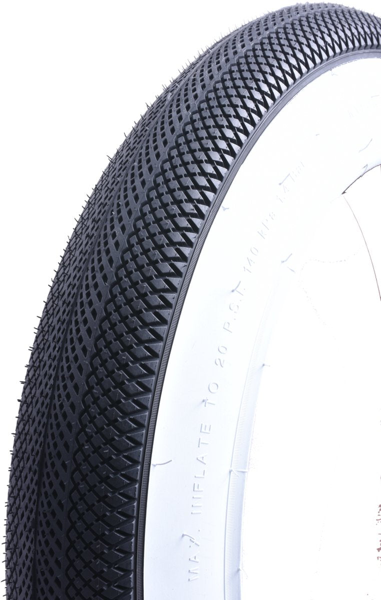 Fatbike Buitenband 20x4.0 Whitewall - Witte zijkant - Fatbike street