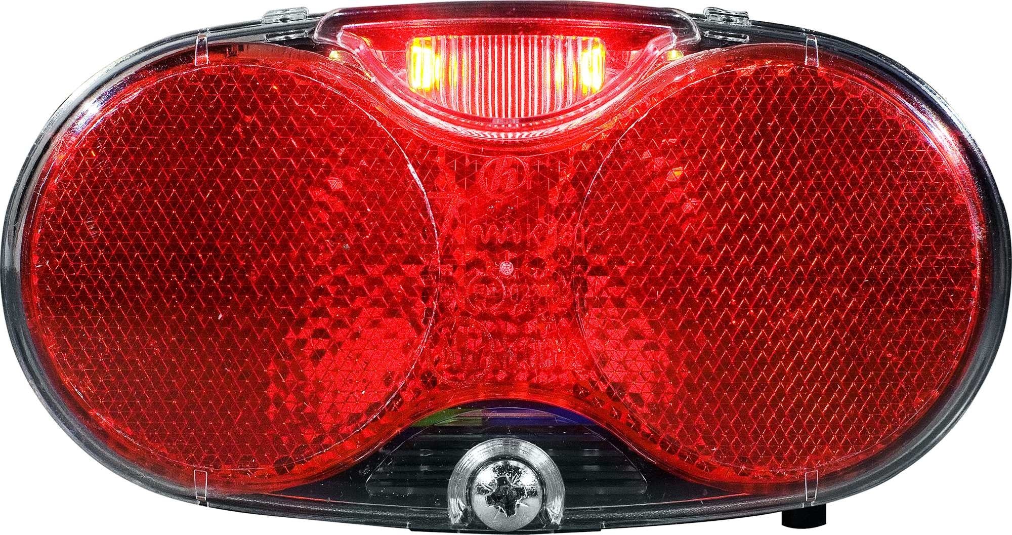 Dragerachterlicht Herrmans Twinle batterij - 50 mm bevestiging