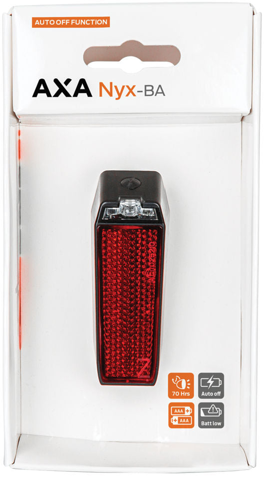 Spatbordachterlicht Axa Nyx batterij auto/off