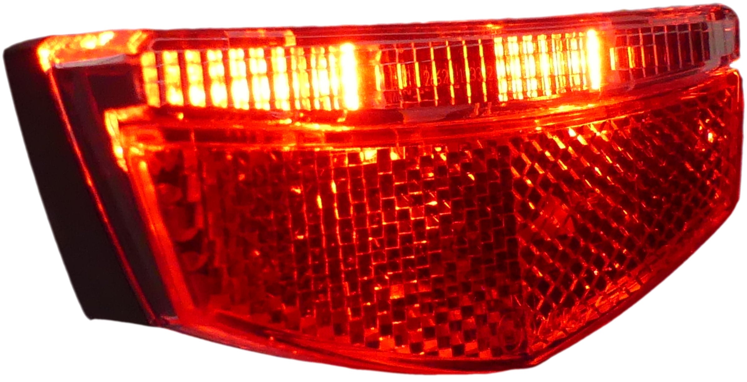 Dragerachterlicht Edge City Slimline - 80mm - incl. batterijen