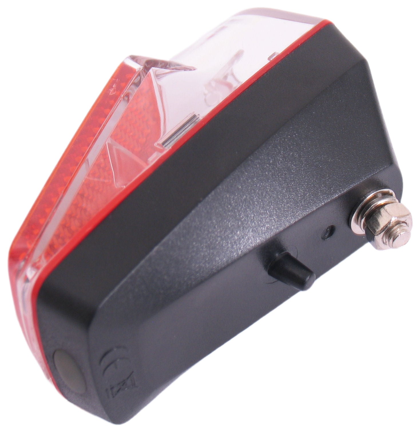 Achterlicht spatbord Edge Vida - 1 led - inclusief batterijen (bulk verpakking)