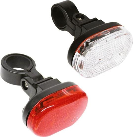 Verlichtingset Edge City - 3 Led - voor + achter - inclusief batterijen
