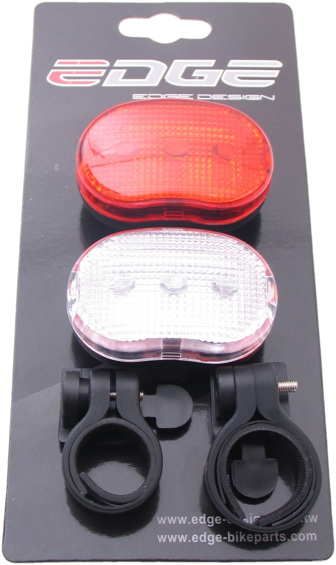 Verlichtingset Edge City - 3 Led - voor + achter - inclusief batterijen