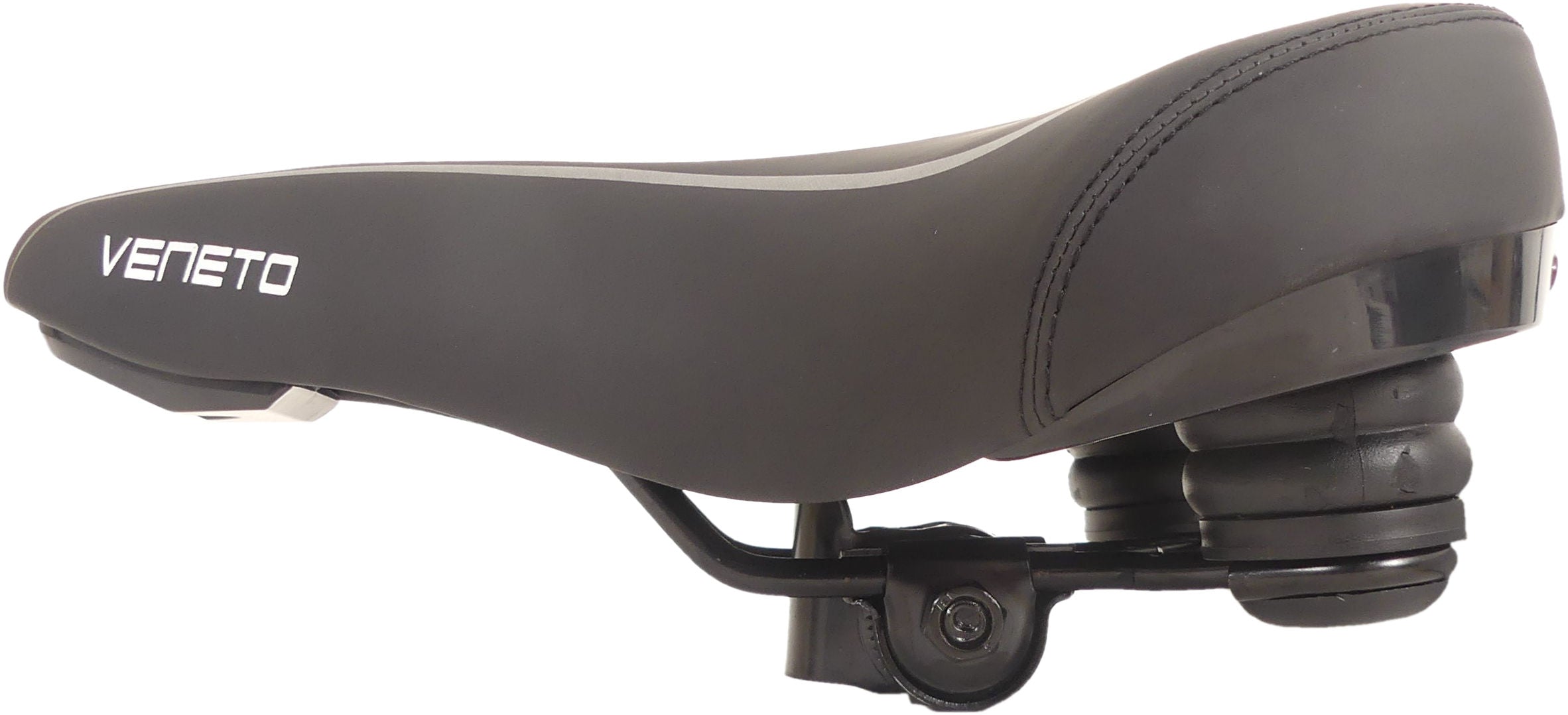 Fietszadel Edge Veneto incl. oppakbeugel en achterlicht - zwart