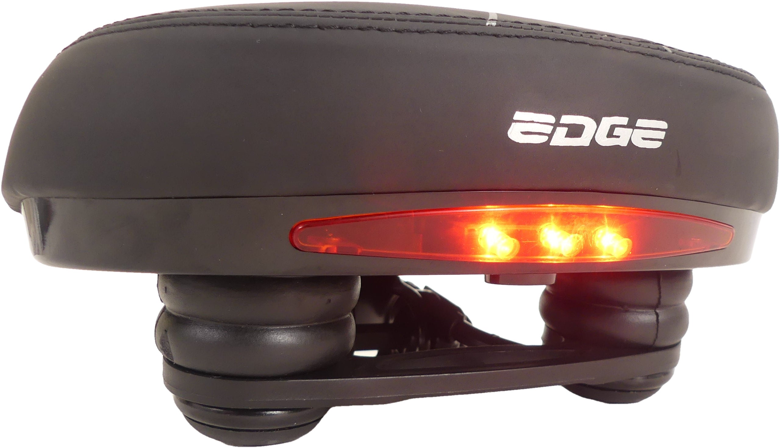 Fietszadel Edge Veneto incl. oppakbeugel en achterlicht - zwart