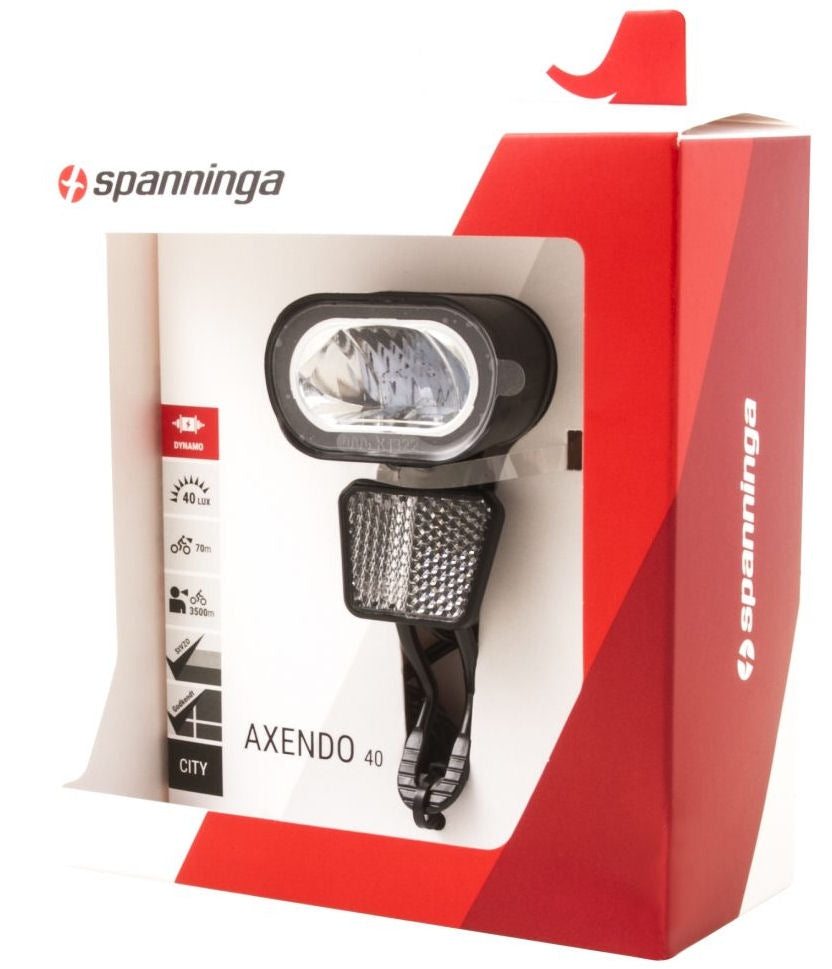 Koplamp Spanninga Axendo 40 XDAS naafdynamo - licht- en bewegingssensor