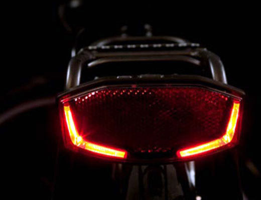 Dragerachterlicht Spanninga Lineo-Xb 80mm / incl.batterijen