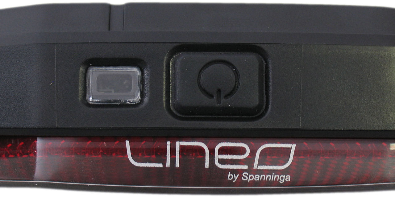 Dragerachterlicht Spanninga Lineo-Xb 80mm / incl.batterijen