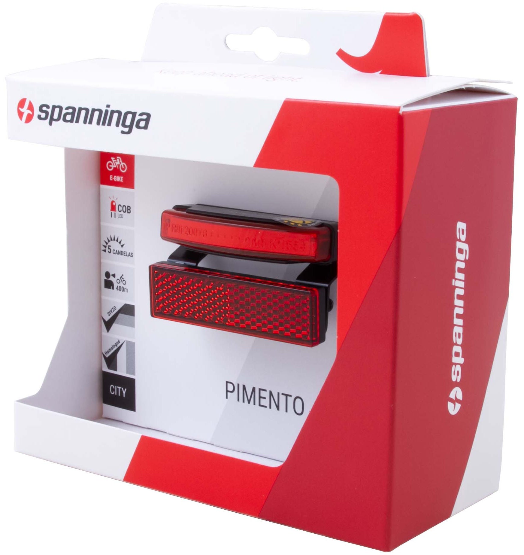 Achterlicht Spanninga Pimento XE 6-36 Volt met 50 mm dragerbevestiging