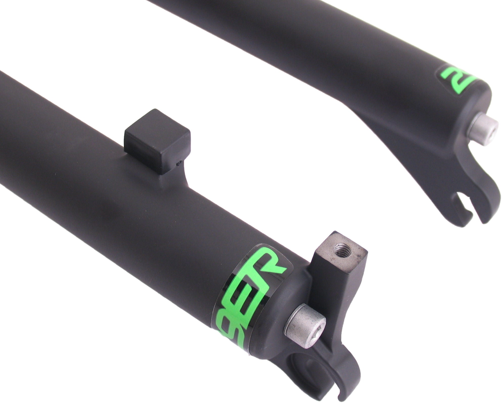 Verende voorvork 29" Spinner lock out met 1 1/8" ahead vorkbuis - PM disc remnokken - mat zwart