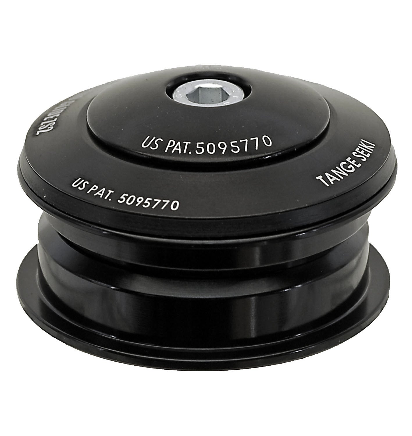 Balhoofdset Neco 1 1/8" semi-geïntegreerd zonder draad - zwart