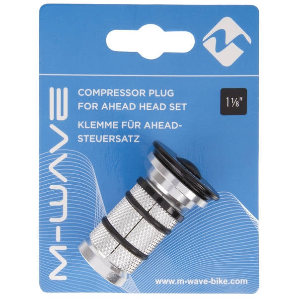 Balhoofdplugklauw M-Wave 1-1/8" carbon voorvork - zwart