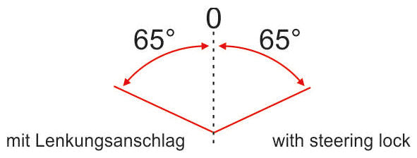 Balhoofdset Ergotec A118AC-ES ahead met 65° stuurblokkade 1 1/8" zonder draad - zwart