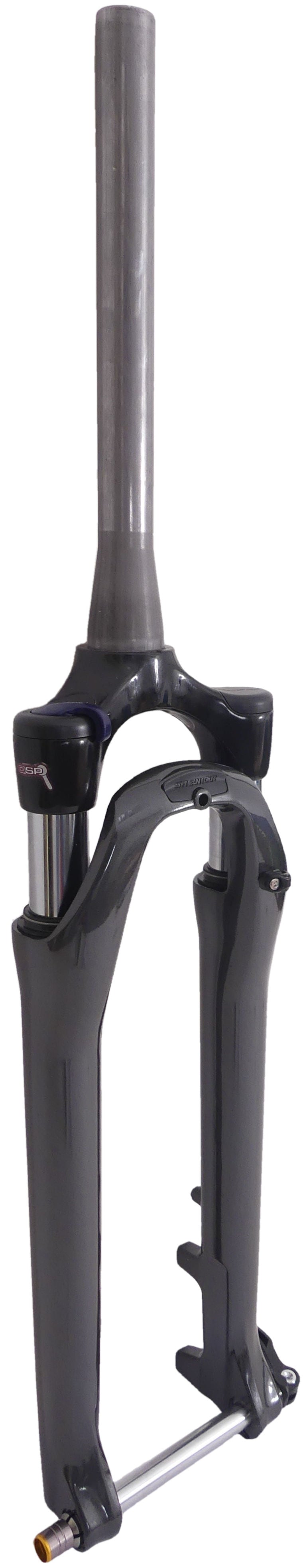 Voorvork 28"Suntour DB NEX-E25 1.5" > 1-1/8" PM - 15mm steekas - antraciet