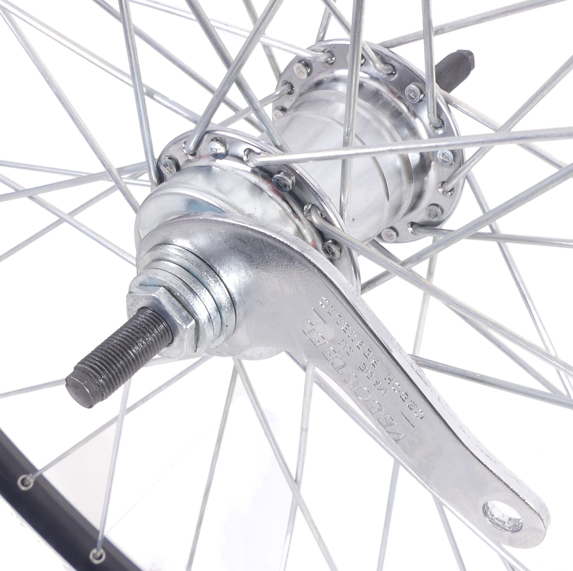 Achterwiel 28 x 1/4" ZAC 19 met favorit remnaaf - zwart