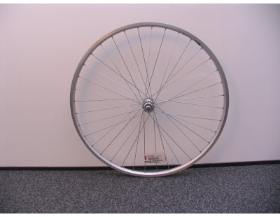 Voorwiel 28 x 1 1/4" - Ryde ZAC19 velg - aluminium naaf - zilver