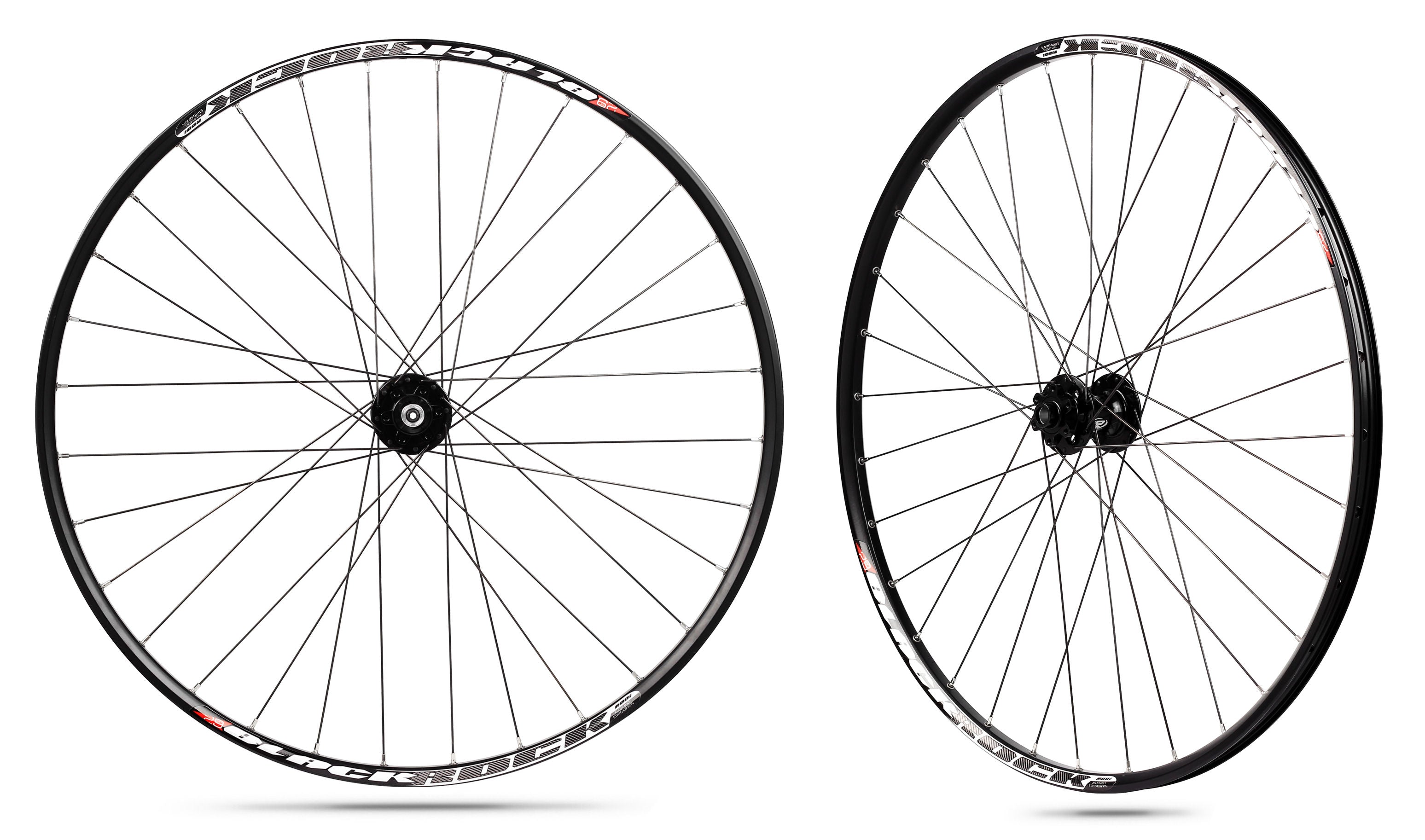 Wielset Rodi Blackrock 27.5" / 584*23 - 8/9/10 speed - 32 spaken - QR - zwart