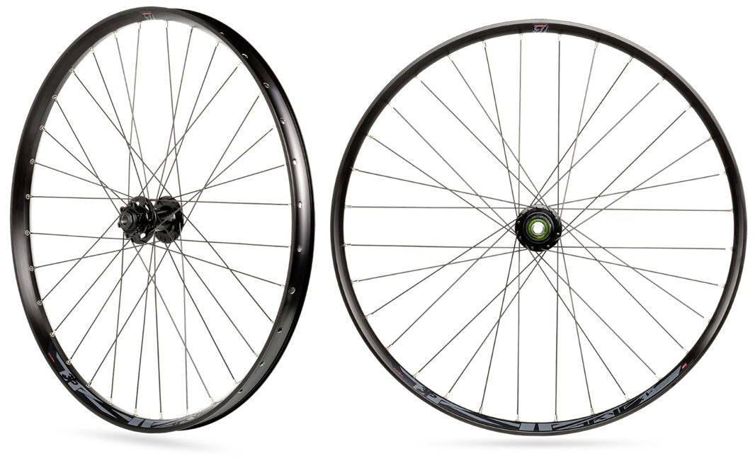 Wielset Rodi TRYP 35 27.5" / 650B met boost steekas 15x110 en 12x148 - 6 bouts remschijfbevestiging - 8/9/10/11 speed - zwart