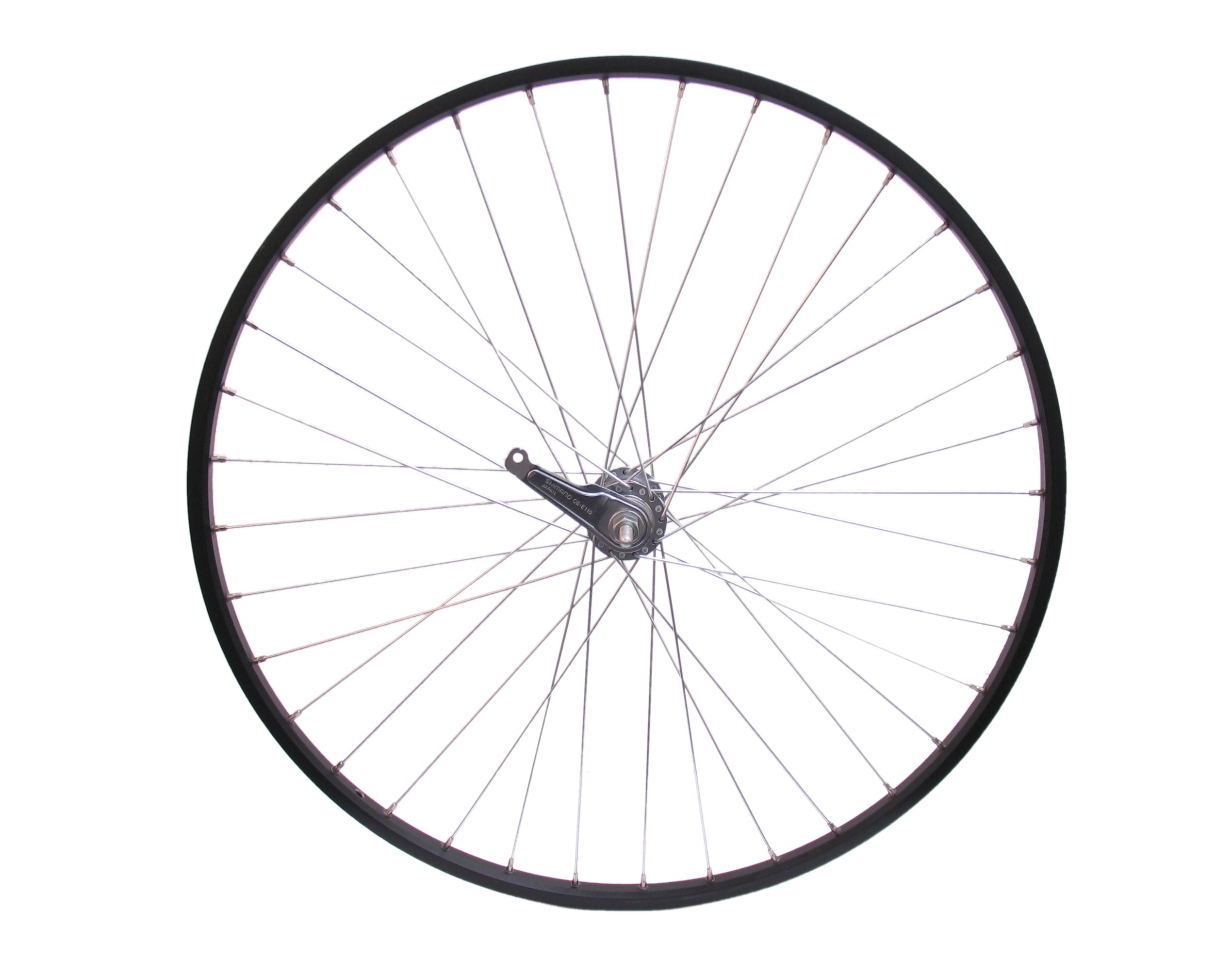 Achterwiel 28 x 1/4" aluminum Shimano remnaaf - zwart
