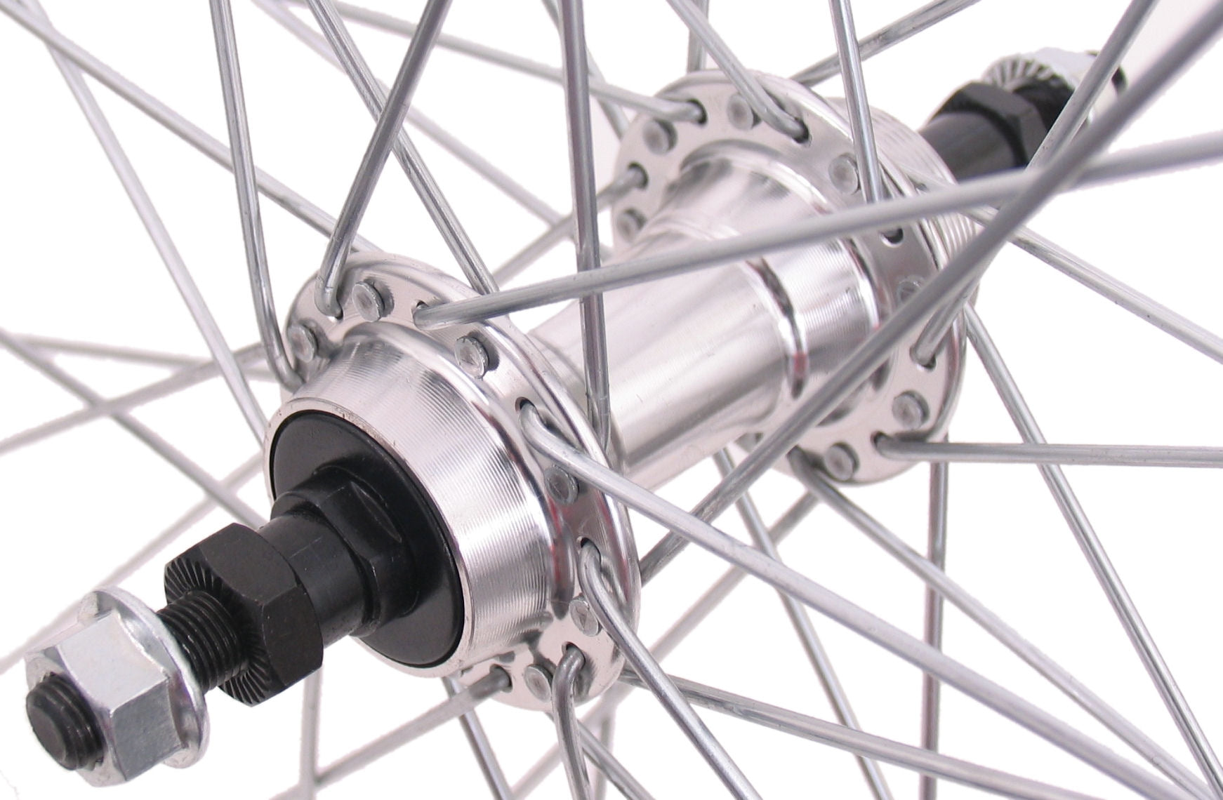 Achterwiel 28 x 1/4" aluminium freewheel 13 spaaks vast