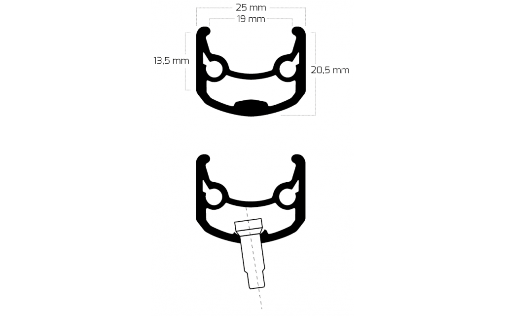 Achterwiel 28" / 622x19C Ryde Andra 30 velg met Shimano Nexus 3 remnaaf - zwart