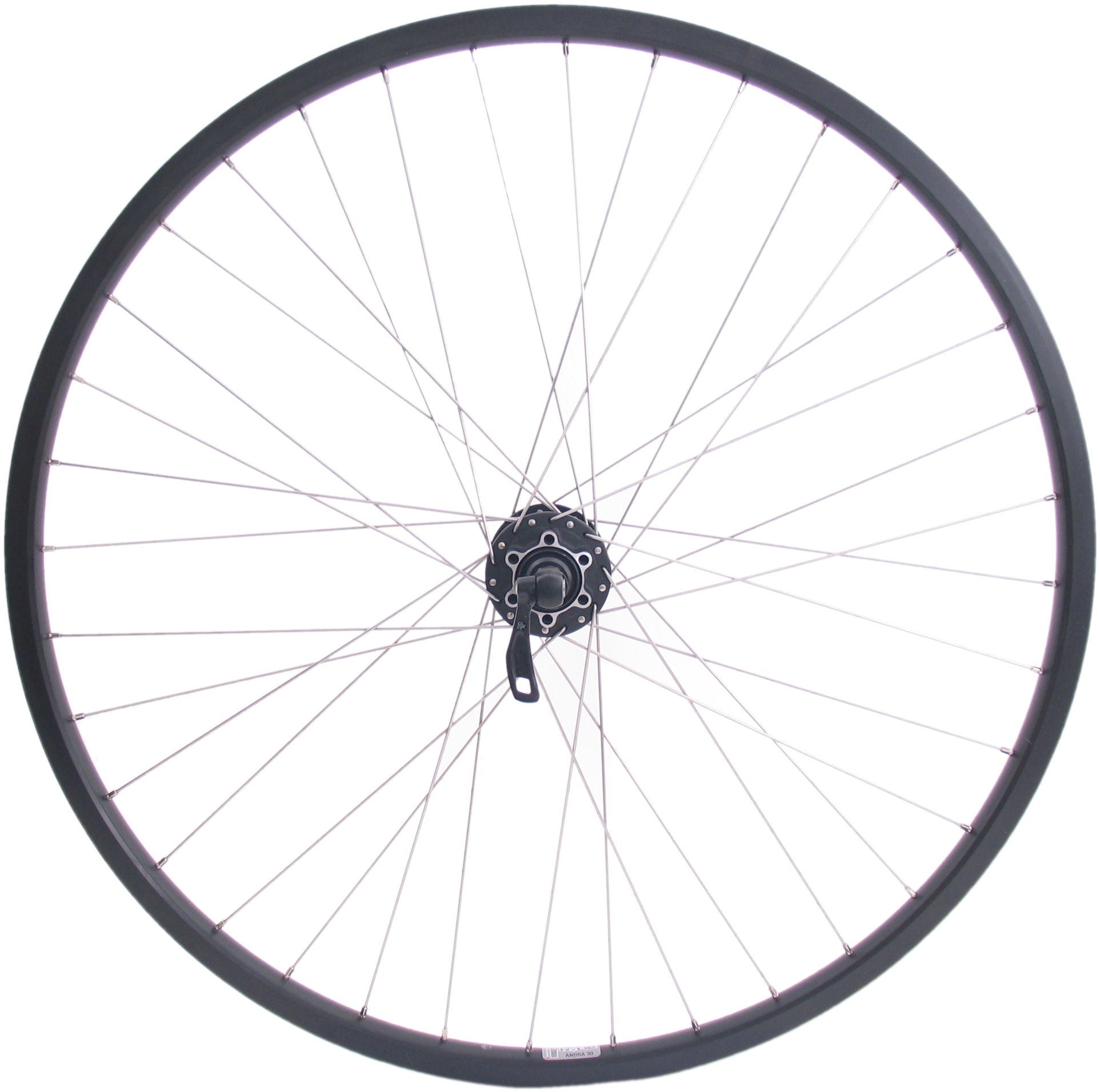 Achterwiel 28/29" / 622x19C Ryde Andra 30 velg met Shimano FH-M525 8/9/10 speed naaf voor 6 bouts remschijf - zwart