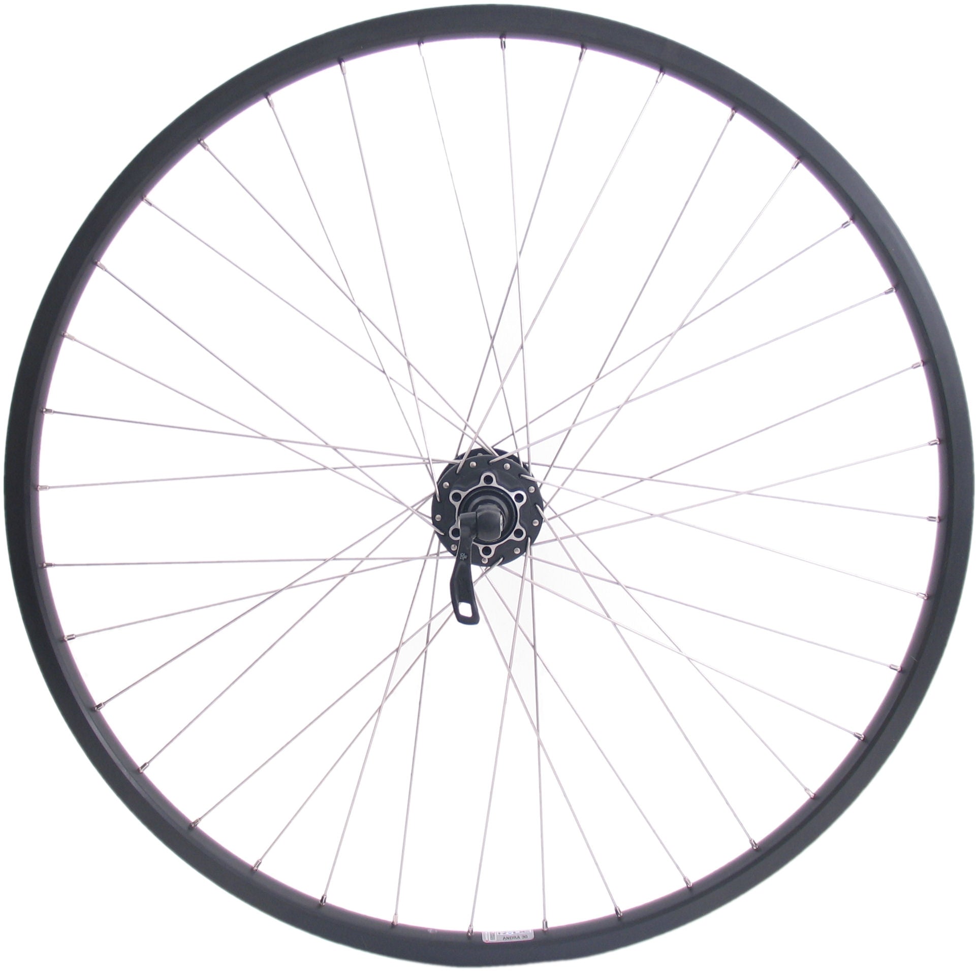 Voorwiel 26" / 559x19C Ryde Andra 30 velg met Shimano FH-M525 naaf voor 6 bouts remschijf - zwart