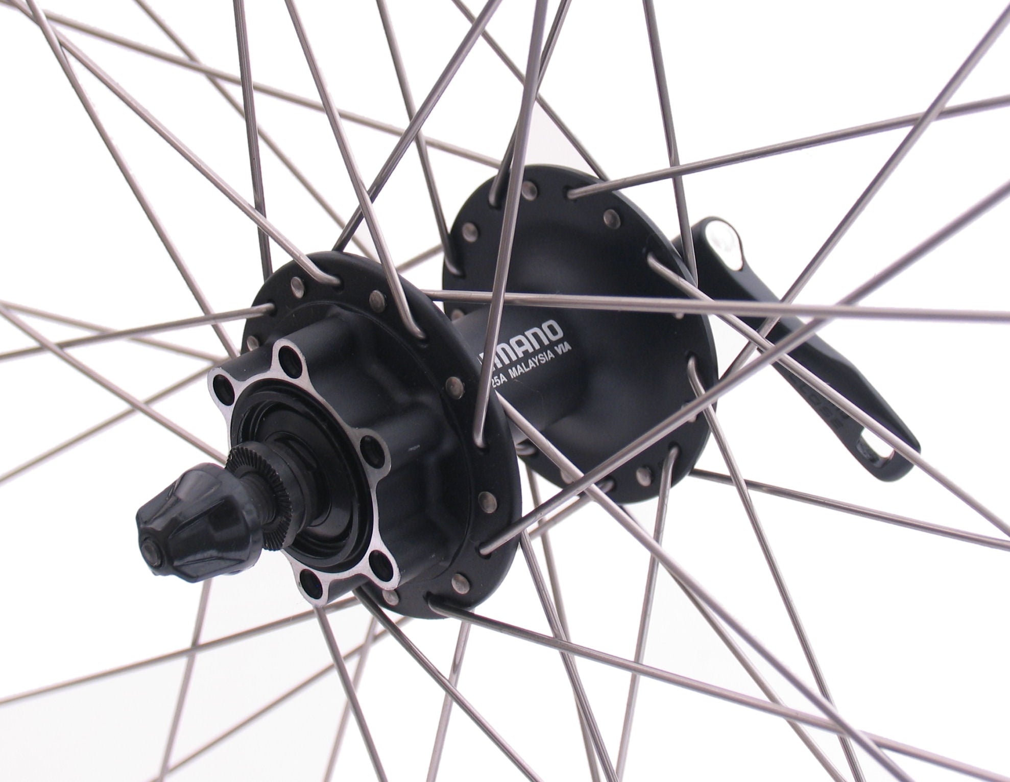 Voorwiel 26" / 559x19C Ryde Andra 30 velg met Shimano FH-M525 naaf voor 6 bouts remschijf - zwart