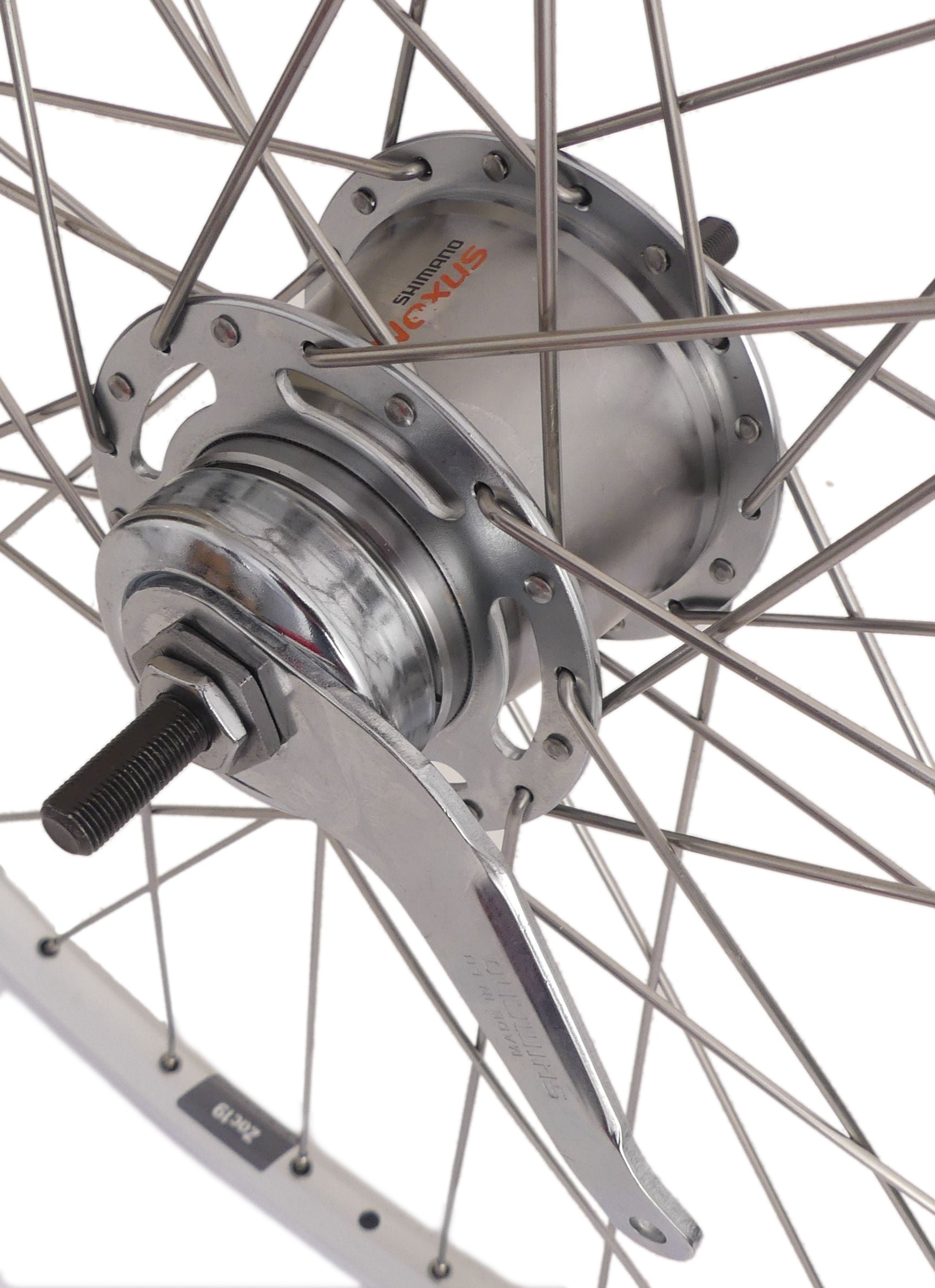 Achterwiel 28" / 622 x 19C Ryde ZAC19 velg met Shimano Nexus 7 remnaaf - zilver
