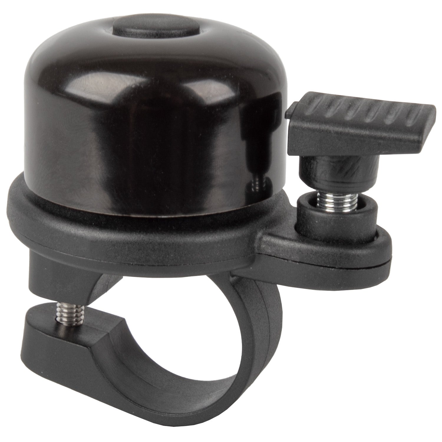 Airbell fietsbel met Airtag houder ø31.8mm - zwart