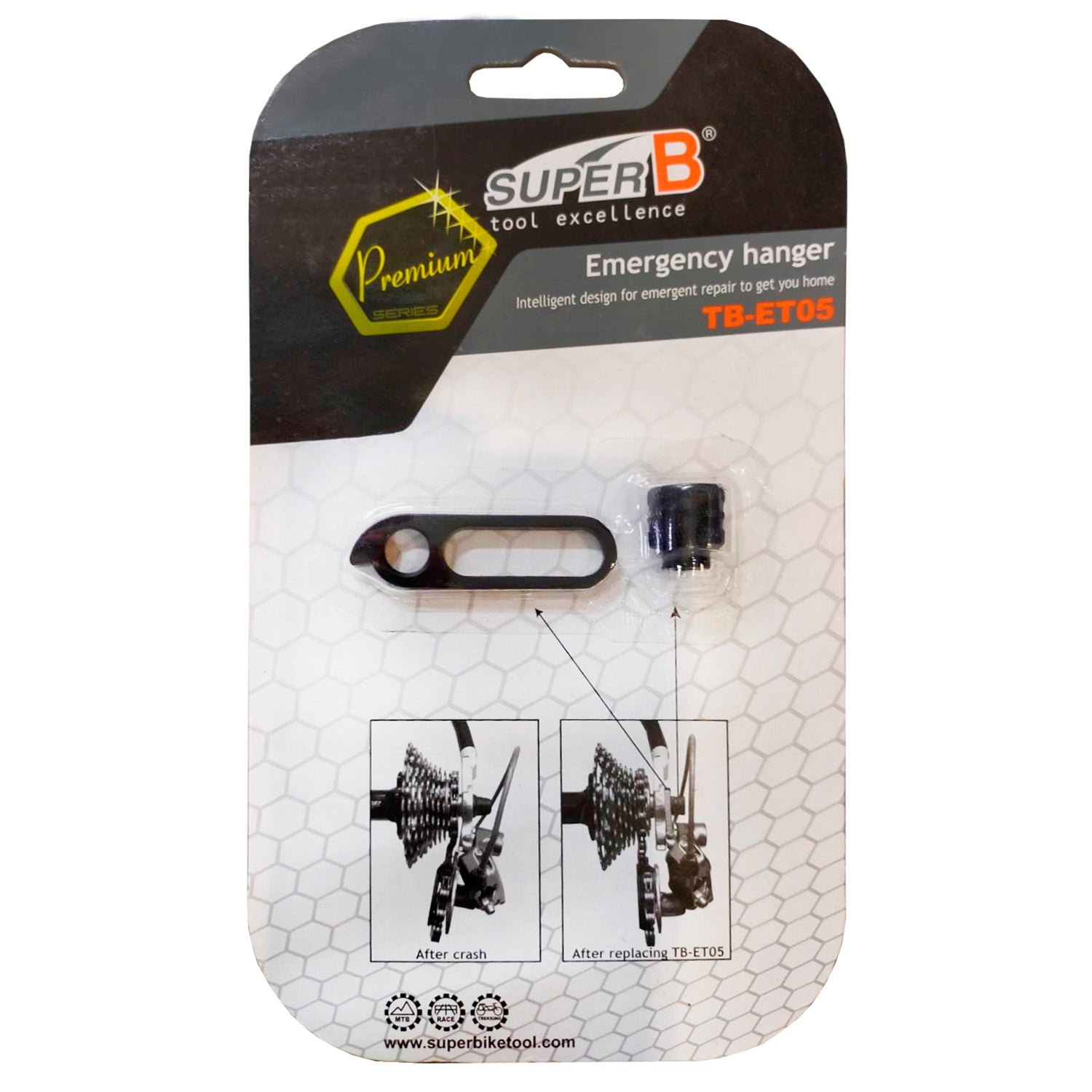 Derailleurpad M-Wave Super B TB-ET05 - Zwart