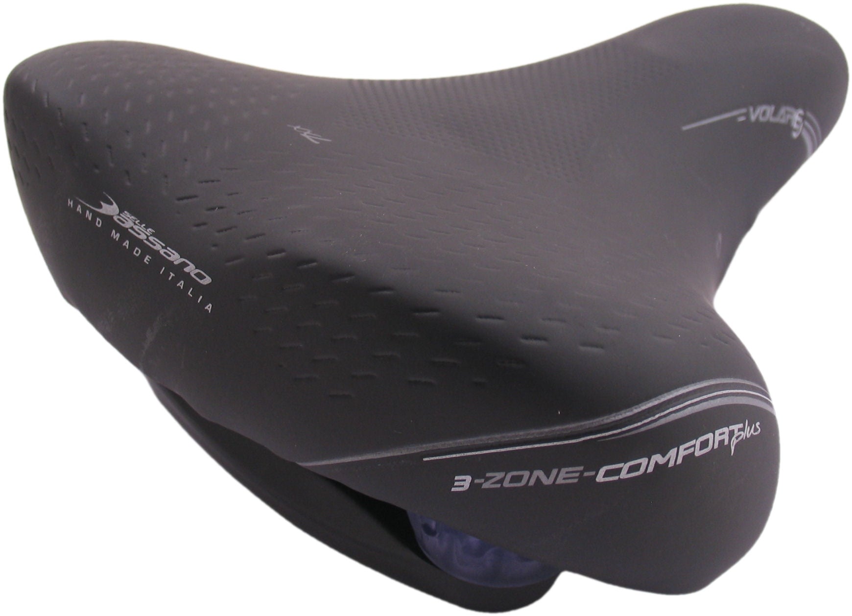 Fietszadel Selle Bassano Volare XXL BigCity met elastomeer demping - zwart